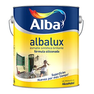 Albalux Esmalte Sintetico Brillante Blanco 1 lts