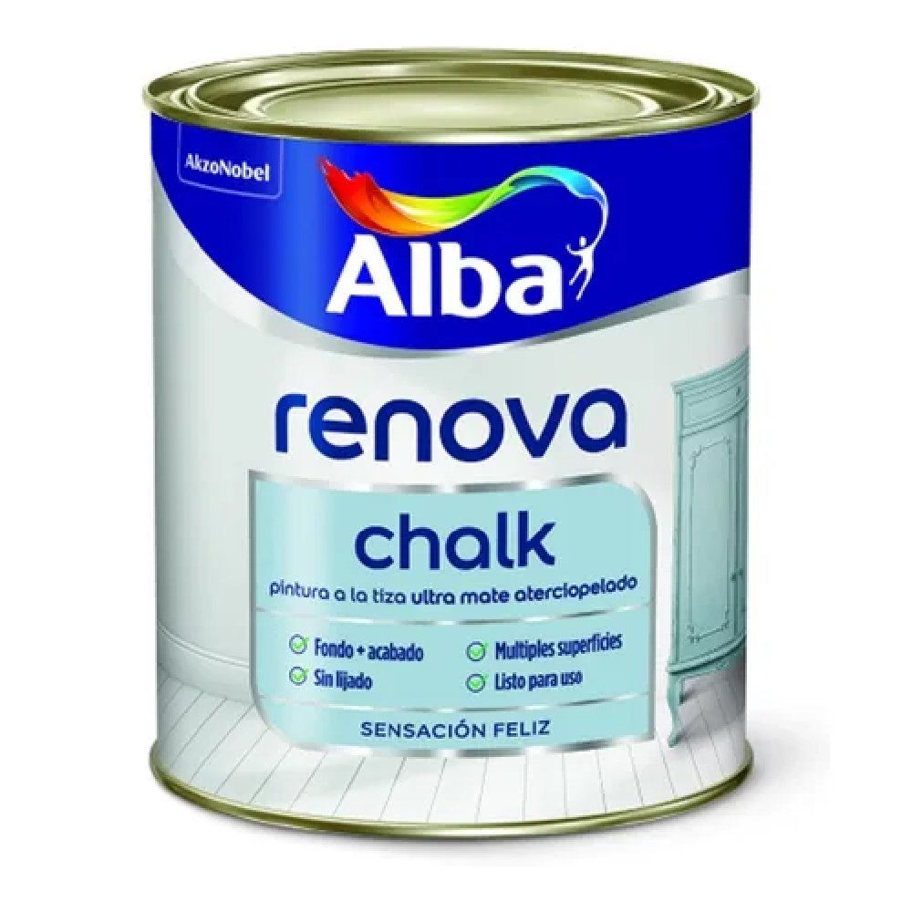 ALBA ESMALTE CHALK PAINT (TIZA) SENSACION FELIZ 1 LT