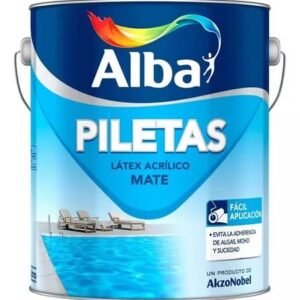 Alba Pintura para Piletas al agua Blanco 4 lts