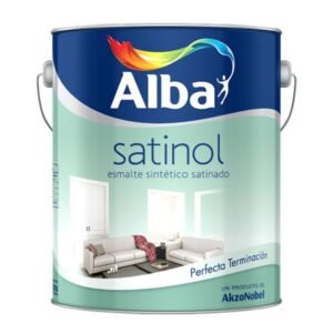 Alba Satinol Esmalte Sintetico Satinado Blanco 1 lts