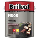 Brikol Piso Translucido Negro 4 lts