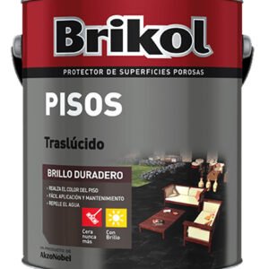 Brikol Piso Translucido Rojo 1 lts