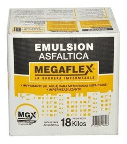 Megaflex Emulsion Asfaltica al agua 18 lts