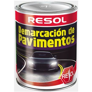 Resol Pintura de Demarcación Vial al Caucho Blanco 4 lts