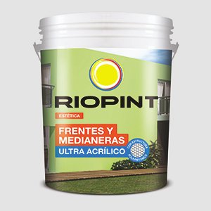 Riopint Latex Frentes y Medianeras Blanco 10 lts
