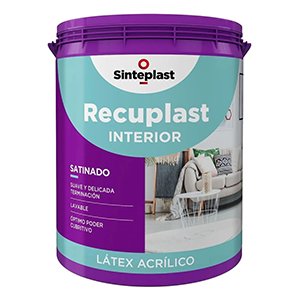 Recuplast Latex Interior Satinado Lavable Blanco 4 lts