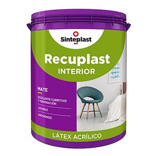 Recuplast Latex Interior Mate Lavable Blanco 1 lts
